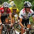 Frank et Andy Schleck pendant la quinzi�me �tape du Tour de France 2008